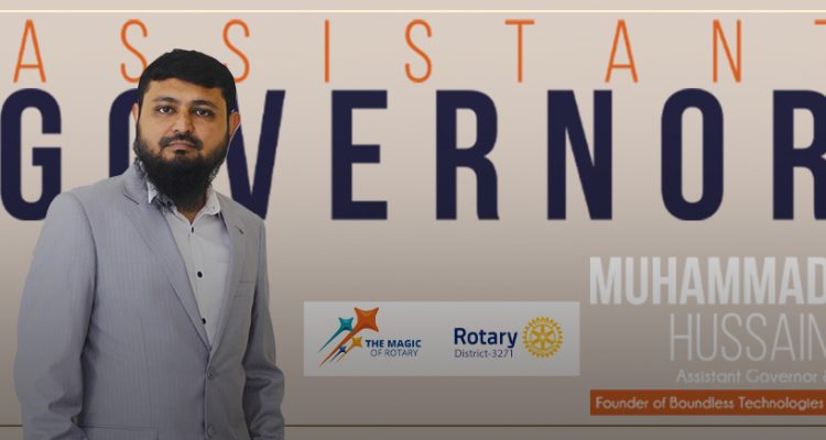 Muhammad Hussain Announces as Assistant Governor of Rotary District 3271
